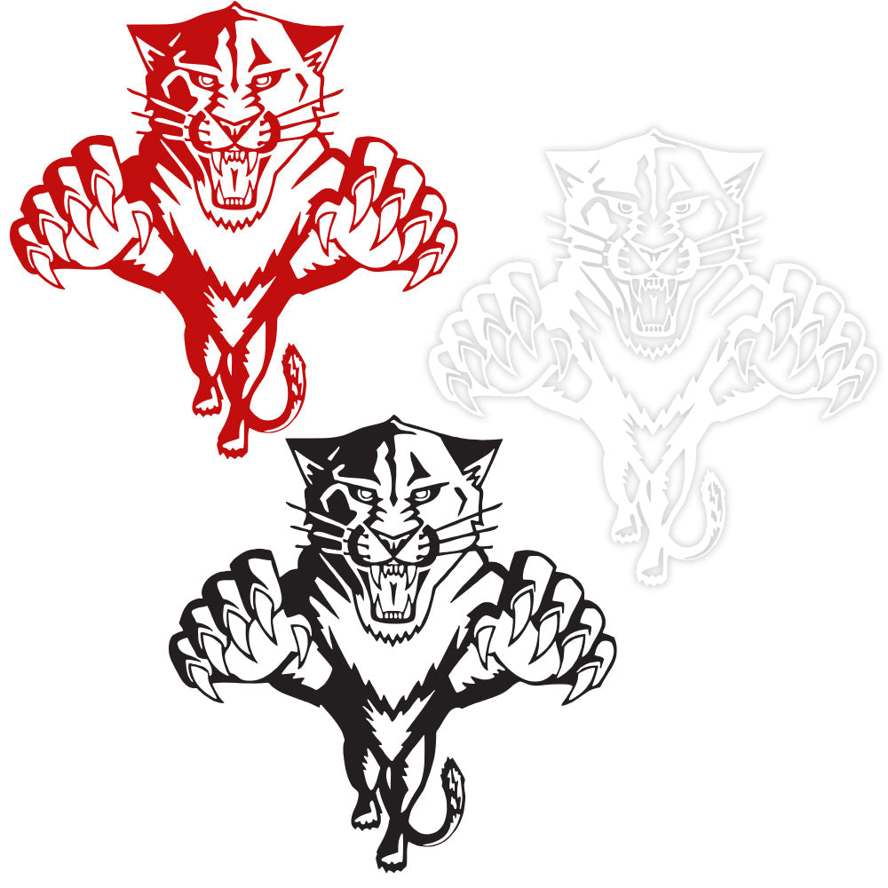TIGER - Adesivo murale wall sticker in vinile 60x65 cm Colore: bianco