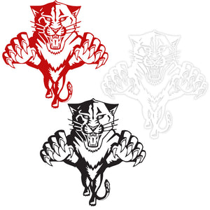 TIGER - Adesivo murale wall sticker in vinile 60x65 cm Colore: bianco