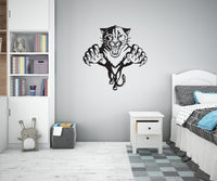 TIGER - Adesivo murale wall sticker in vinile 60x65 cm Colore: nero