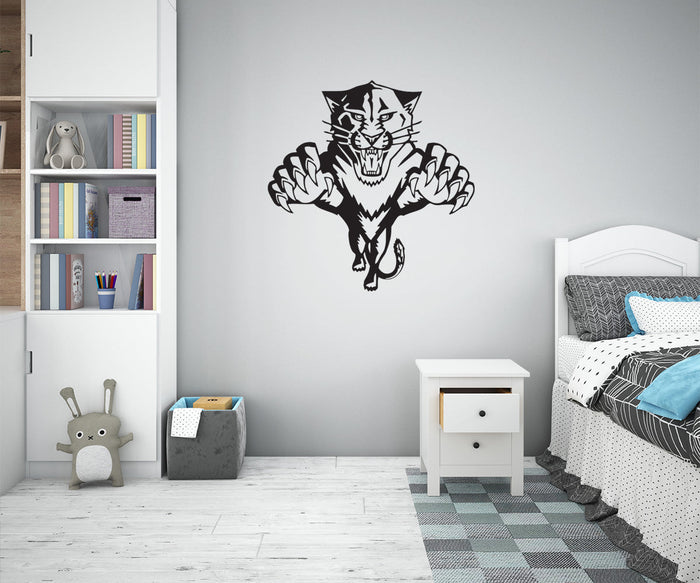 TIGER - Adesivo murale wall sticker in vinile 60x65 cm Colore: nero