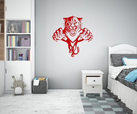 TIGER - Adesivo murale wall sticker in vinile 60x65 cm Colore: Rosso