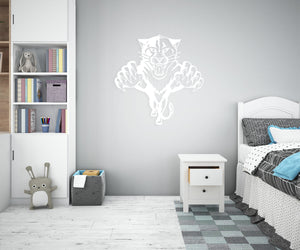 TIGER - Adesivo murale wall sticker in vinile 60x65 cm Colore: bianco