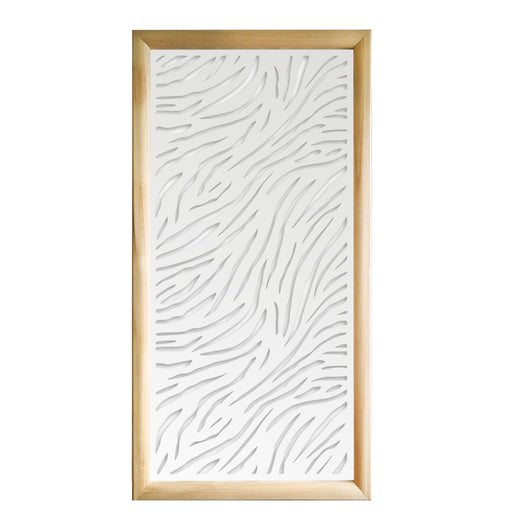 TIGER - Moduli Decorativi in Legno e PVC Misura: 73x148 cm, Colore: bianco