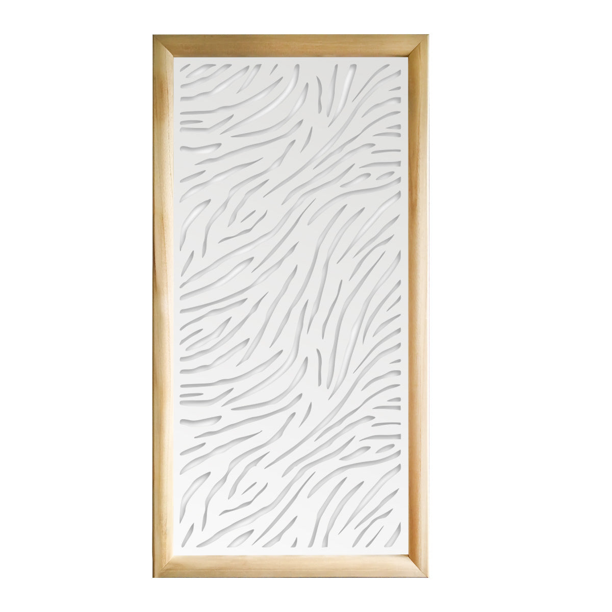 TIGER - Moduli Decorativi in Legno e PVC Colore: bianco, Misura: 47x94 cm