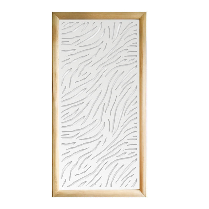 TIGER - Moduli Decorativi in Legno e PVC Colore: bianco, Misura: 47x94 cm