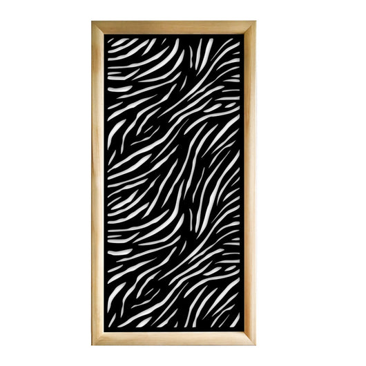 TIGER - Moduli Decorativi in Legno e PVC Misura: 47x94 cm, Colore: nero