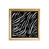 TIGER - Moduli Decorativi in Legno e PVC Misura: 98x98 cm, Colore: nero