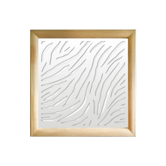TIGER - Moduli Decorativi in Legno e PVC Colore: bianco, Misura: 73x73 cm