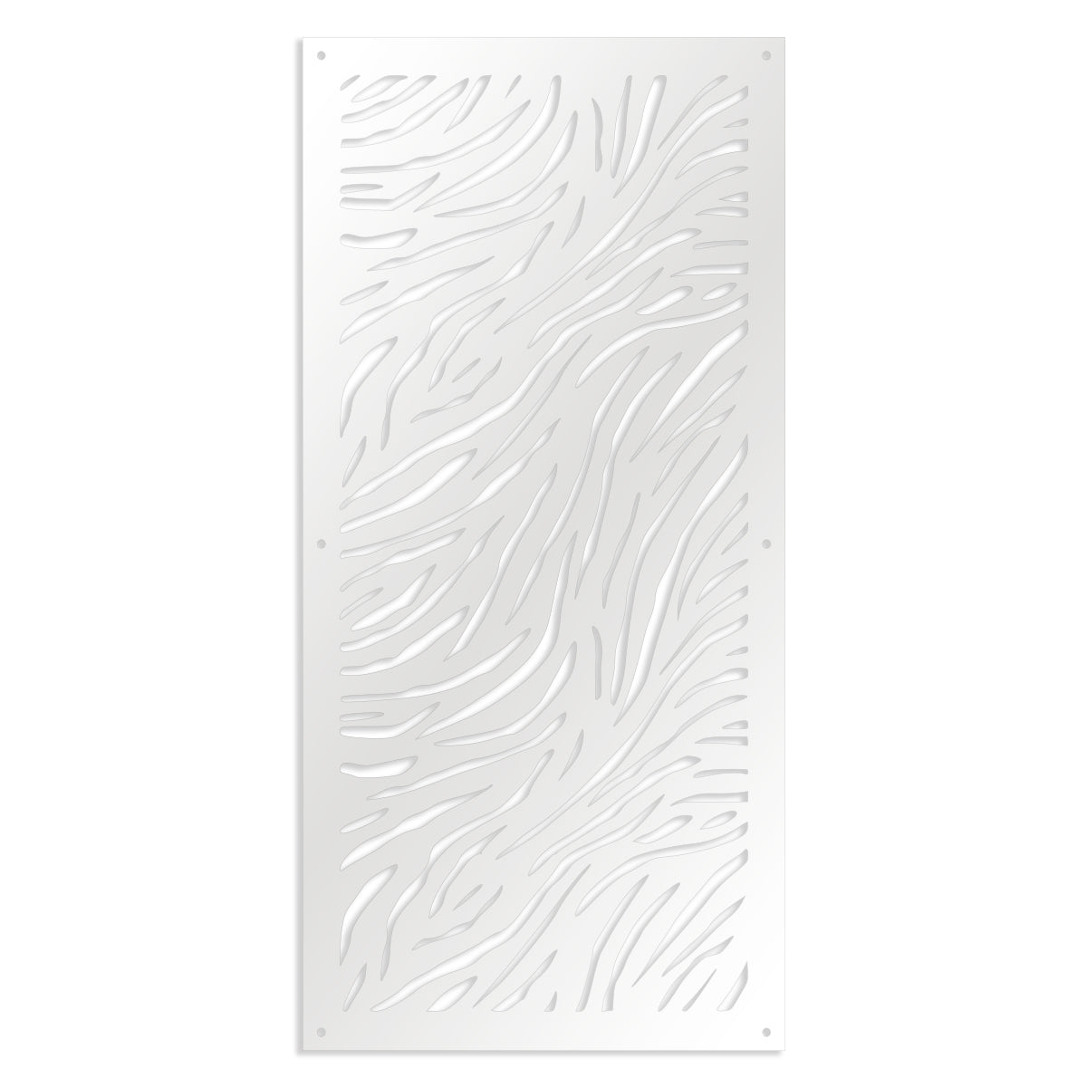 TIGER - Pannello in PVC traforato - Parasole Misura: 47x94 cm, Colore: bianco