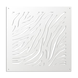 TIGER - Pannello in PVC traforato - Parasole Misura: 98x98 cm, Colore: bianco