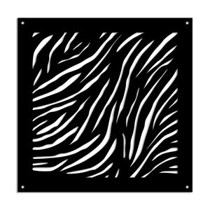 TIGER - Pannello in PVC traforato - Parasole Colore: nero, Misura: 98x98 cm