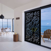 TIGER - Pannello in PVC traforato - Parasole Colore: nero, Misura: 98x198 cm