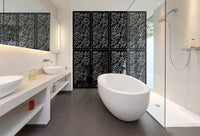 TIGER - Pannello in PVC traforato - Parasole Colore: nero, Misura: 98x198 cm