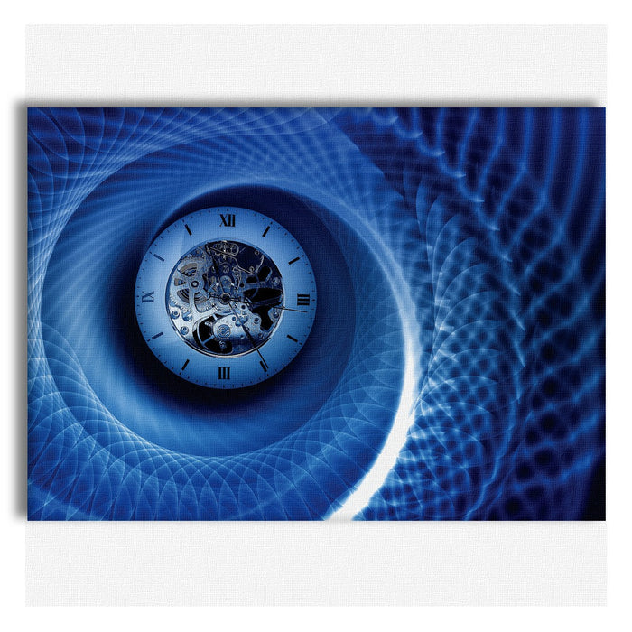 TIME Abstraction - Quadro Canvas su telaio in legno Misura: 140x100 cm