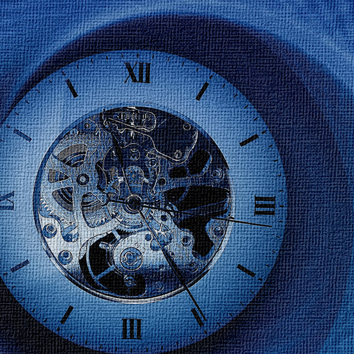 TIME Abstraction - Quadro Canvas su telaio in legno Misura: 100x70 cm