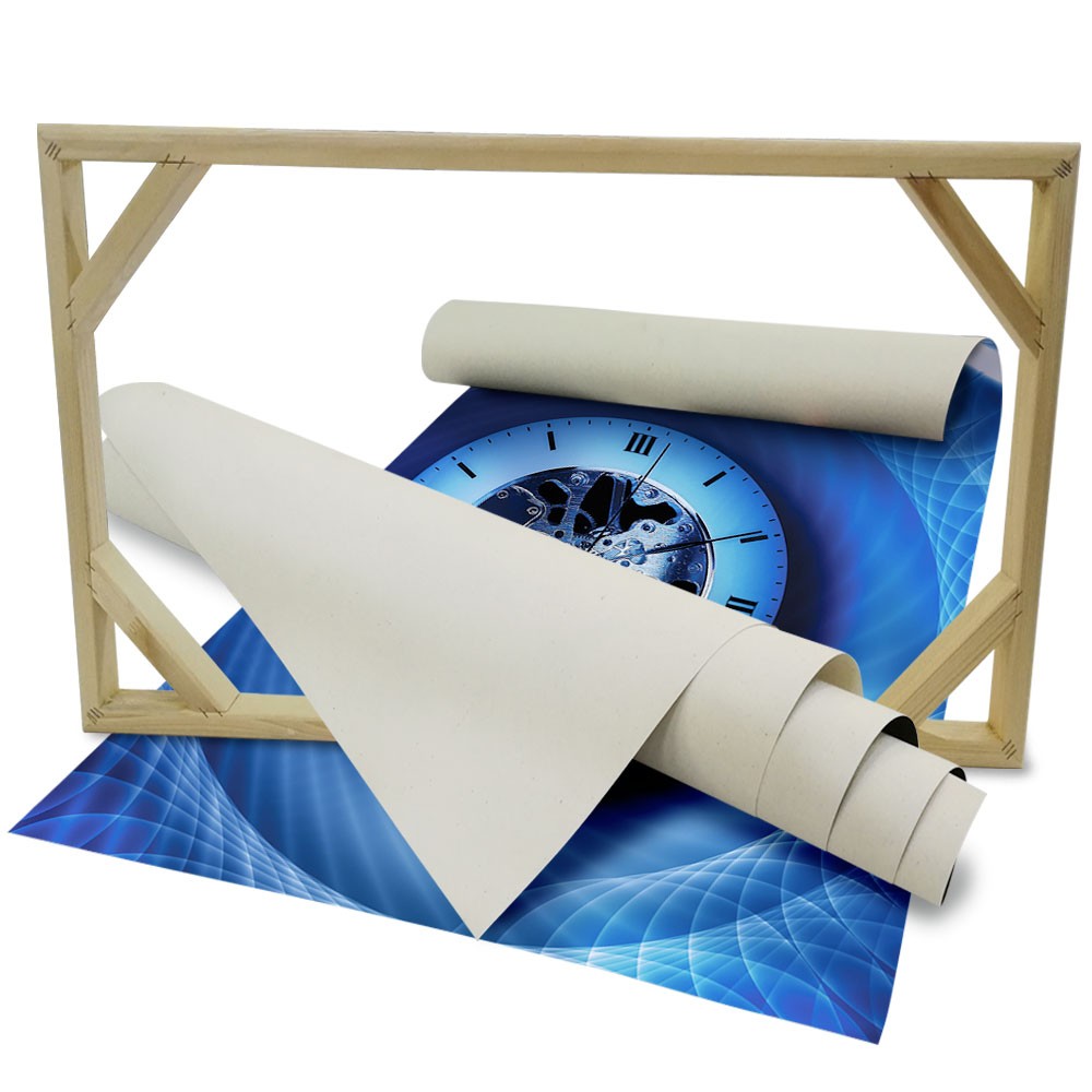 TIME Abstraction - Quadro Canvas su telaio in legno Misura: 140x100 cm