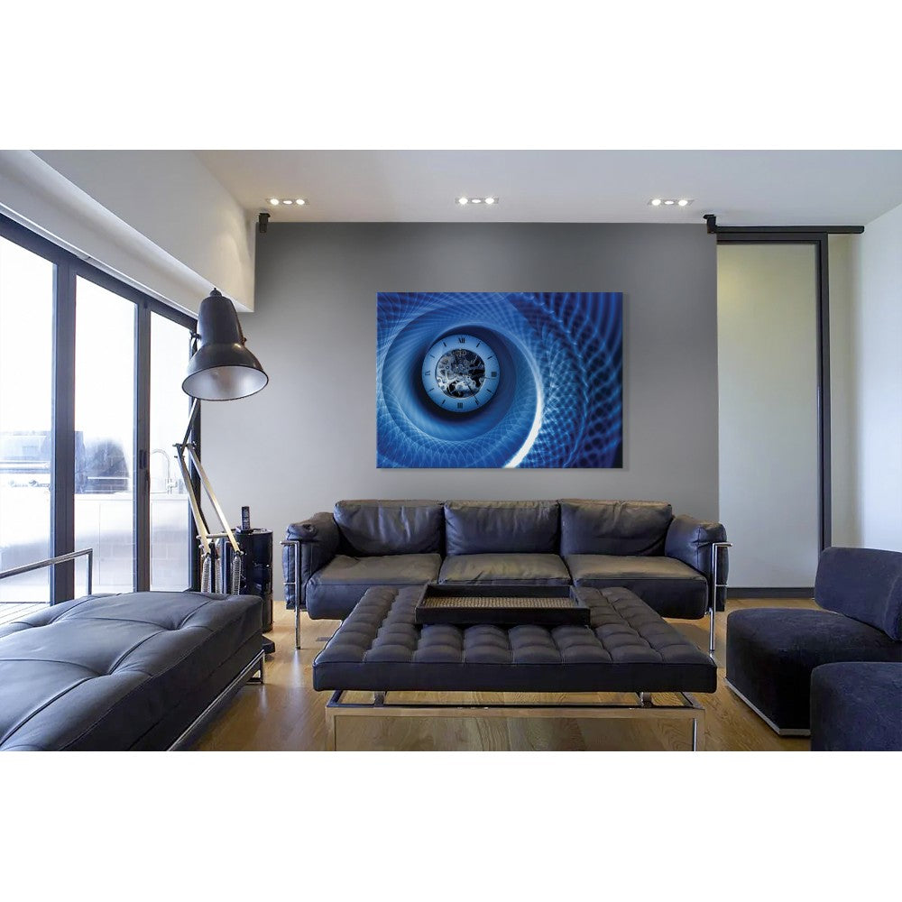 TIME Abstraction - Quadro Canvas su telaio in legno Misura: 100x70 cm
