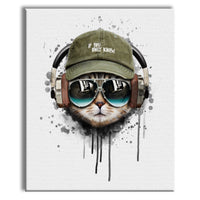 TopCat -  Quadro Canvas Contemporaneo su telaio in legno Misura: 130x130 cm