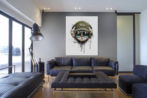 TopCat -  Quadro Canvas Contemporaneo su telaio in legno Misura: 80x80 cm