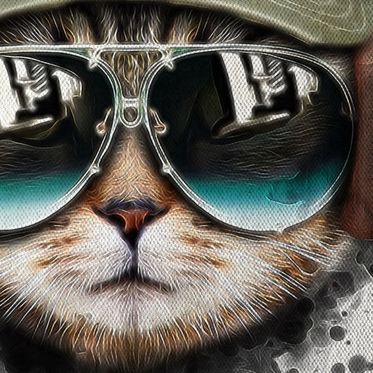 TopCat -  Quadro Canvas Contemporaneo su telaio in legno Misura: 80x80 cm