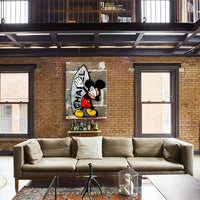 Topo Dub -  Quadro Canvas Contemporaneo su telaio in legno Misura: 70x100 cm