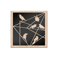 TRALICCI - Quadro arredo LASERCUT composito Legno e PVC Misura: 60x60 cm