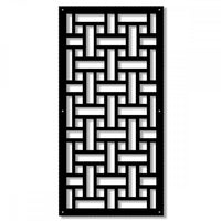 TRAMA - Pannello in PVC traforato -spessore 10mm Misura: 47x94 cm, Colore: nero