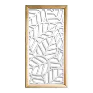 TROPICA - Moduli Decorativi in Legno e PVC Colore: bianco, Misura: 47x94 cm