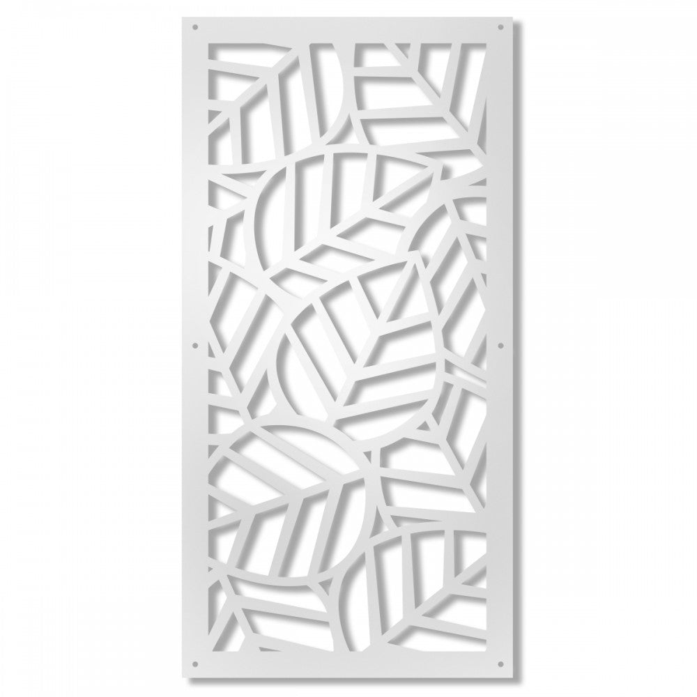 TROPICA - Pannello traforato in PVC Misura: 73x148 cm, Colore: bianco