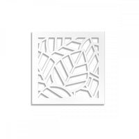 TROPICA - Pannello traforato in PVC Misura: 48x48 cm, Colore: bianco