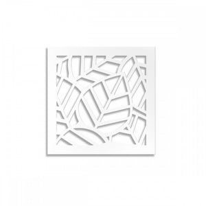 TROPICA - Pannello traforato in PVC Misura: 48x48 cm, Colore: bianco