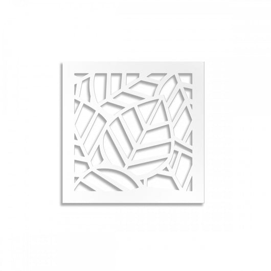 TROPICA - Pannello traforato in PVC Misura: 48x48 cm, Colore: bianco