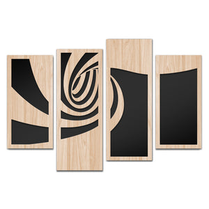 TUNNEL 100x70 cm - Quadro arredo LASERCUT composito Legno e PVC Misura: 100x70 cm