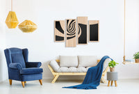 TUNNEL 100x70 cm - Quadro arredo LASERCUT composito Legno e PVC Misura: 100x70 cm