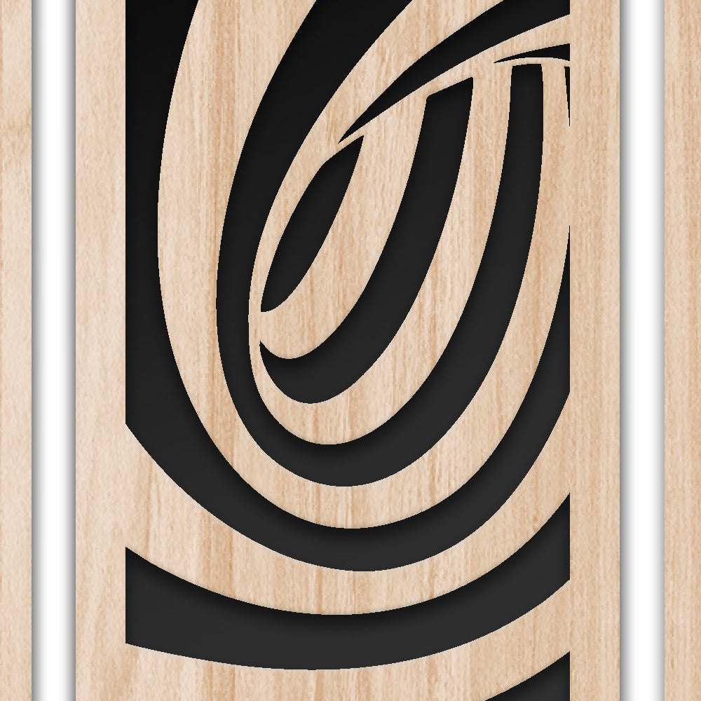 TUNNEL 100x70 cm - Quadro arredo LASERCUT composito Legno e PVC Misura: 100x70 cm