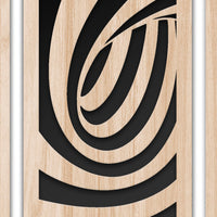 TUNNEL 100x70 cm - Quadro arredo LASERCUT composito Legno e PVC Misura: 100x70 cm