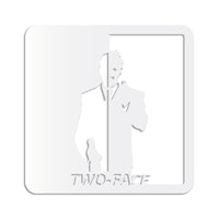 TWO-FACE - Quadro moderno in pvc solido 48 x 48cm Colore: bianco