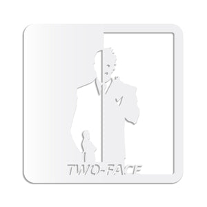 TWO-FACE - Quadro moderno in pvc solido 48 x 48cm Colore: bianco
