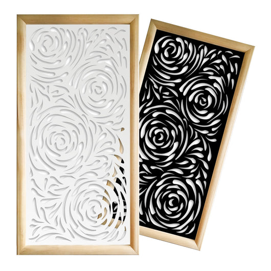 TYPHOON - Moduli Decorativi in Legno e PVC Colore: bianco, Misura: 47x94 cm