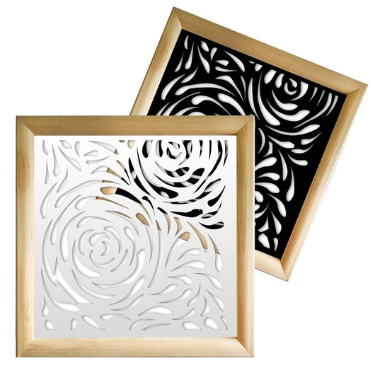 TYPHOON - Moduli Decorativi in Legno e PVC Colore: nero, Misura: 98x98 cm