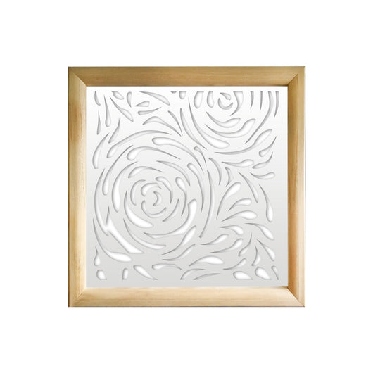 TYPHOON - Moduli Decorativi in Legno e PVC Misura: 73x73 cm, Colore: bianco
