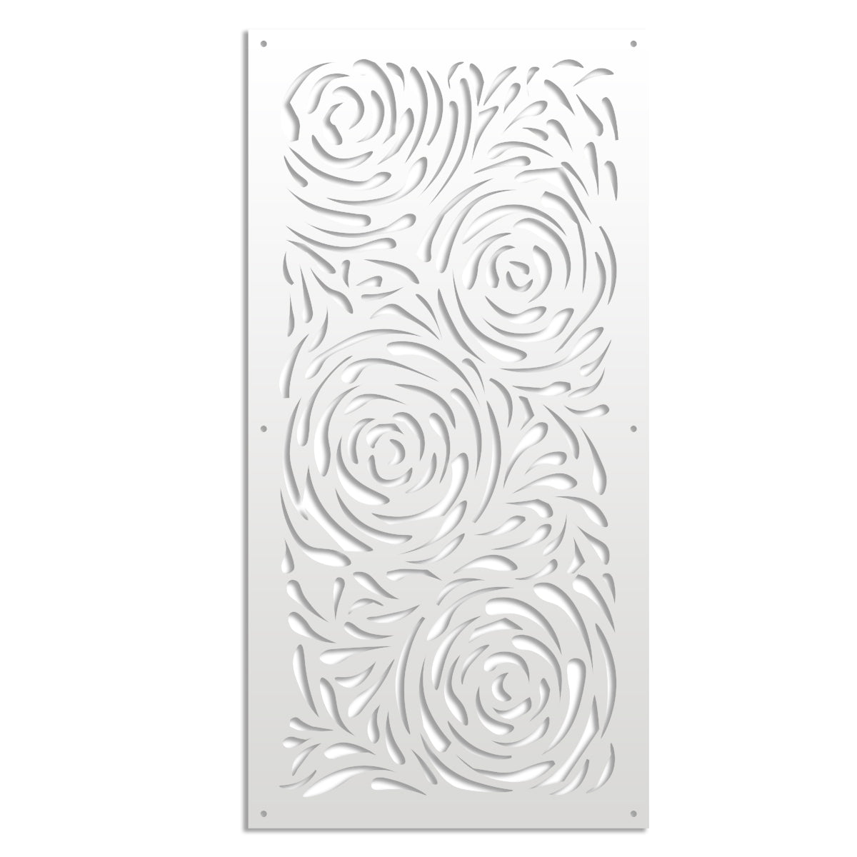 TYPHOON - Pannello in PVC traforato - Parasole Misura: 73x148 cm, Colore: bianco