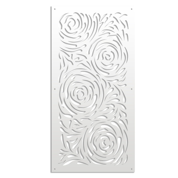 TYPHOON - Pannello in PVC traforato - Parasole Misura: 73x148 cm, Colore: bianco