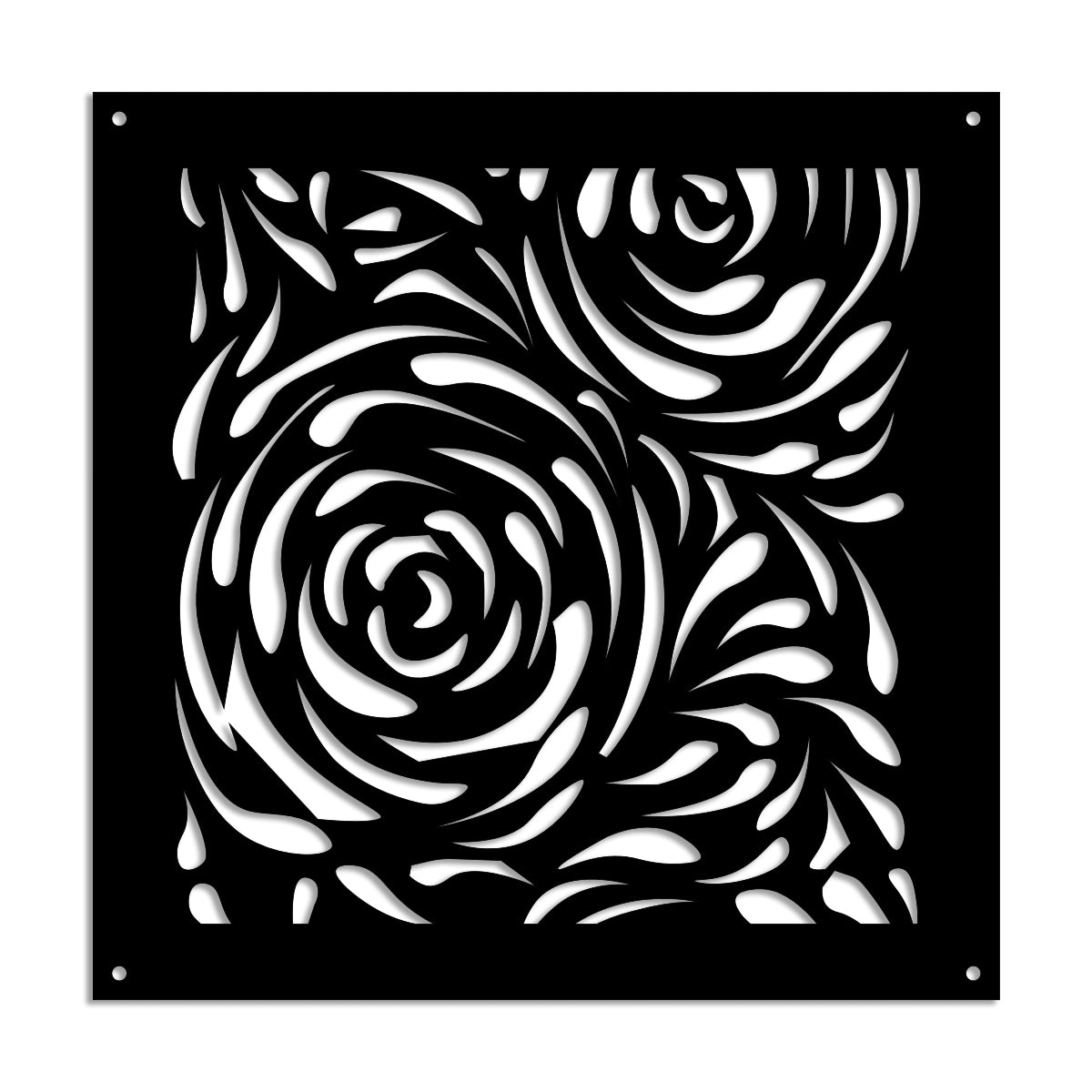 TYPHOON - Pannello in PVC traforato - Parasole Misura: 73x73 cm, Colore: nero