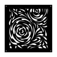 TYPHOON - Pannello in PVC traforato - Parasole Misura: 73x73 cm, Colore: nero