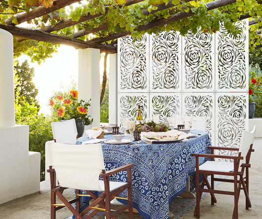 TYPHOON - Pannello in PVC traforato - Parasole Misura: 73x148 cm, Colore: bianco