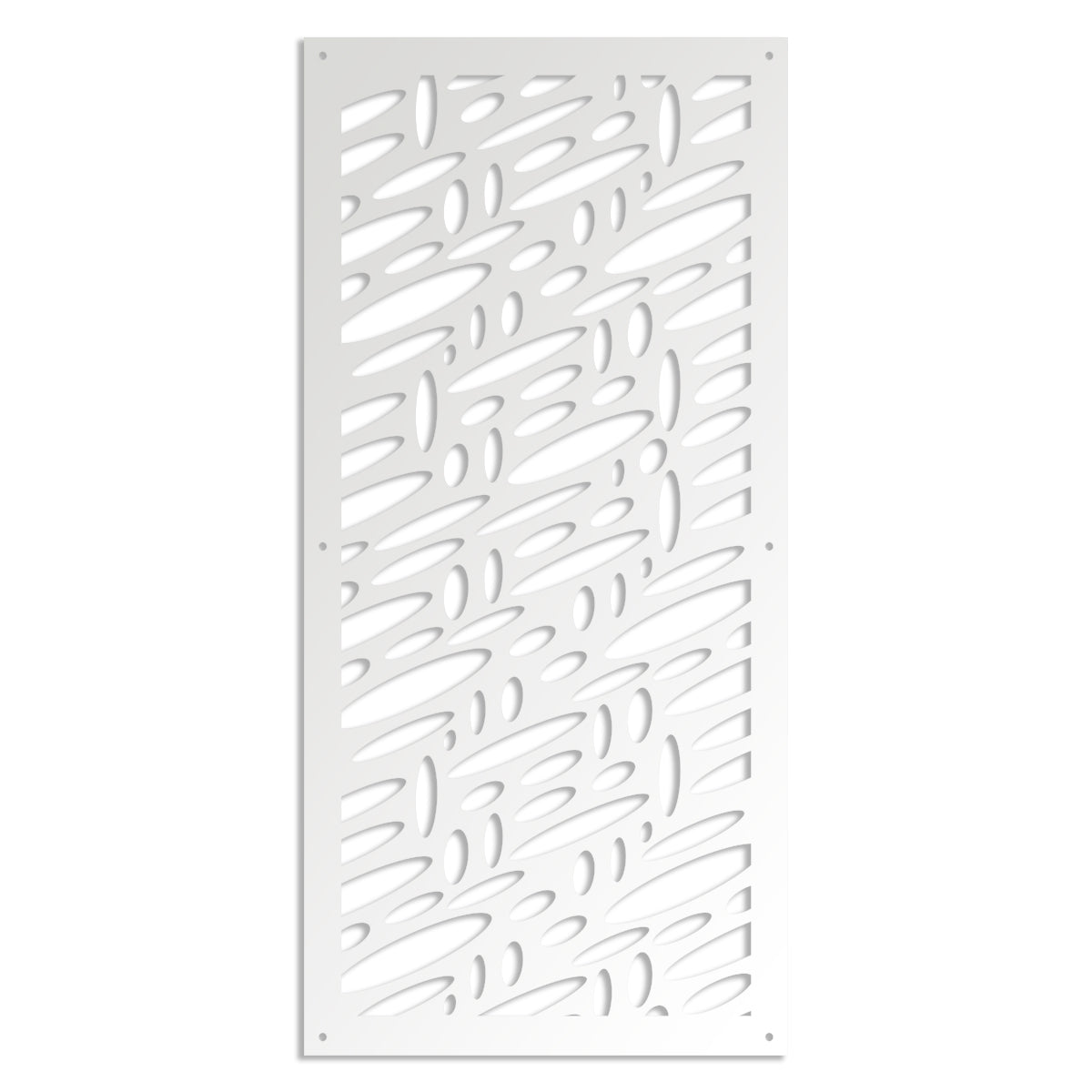 UFOS - Pannello in PVC traforato - Parasole Colore: bianco, Misura: 47x94 cm