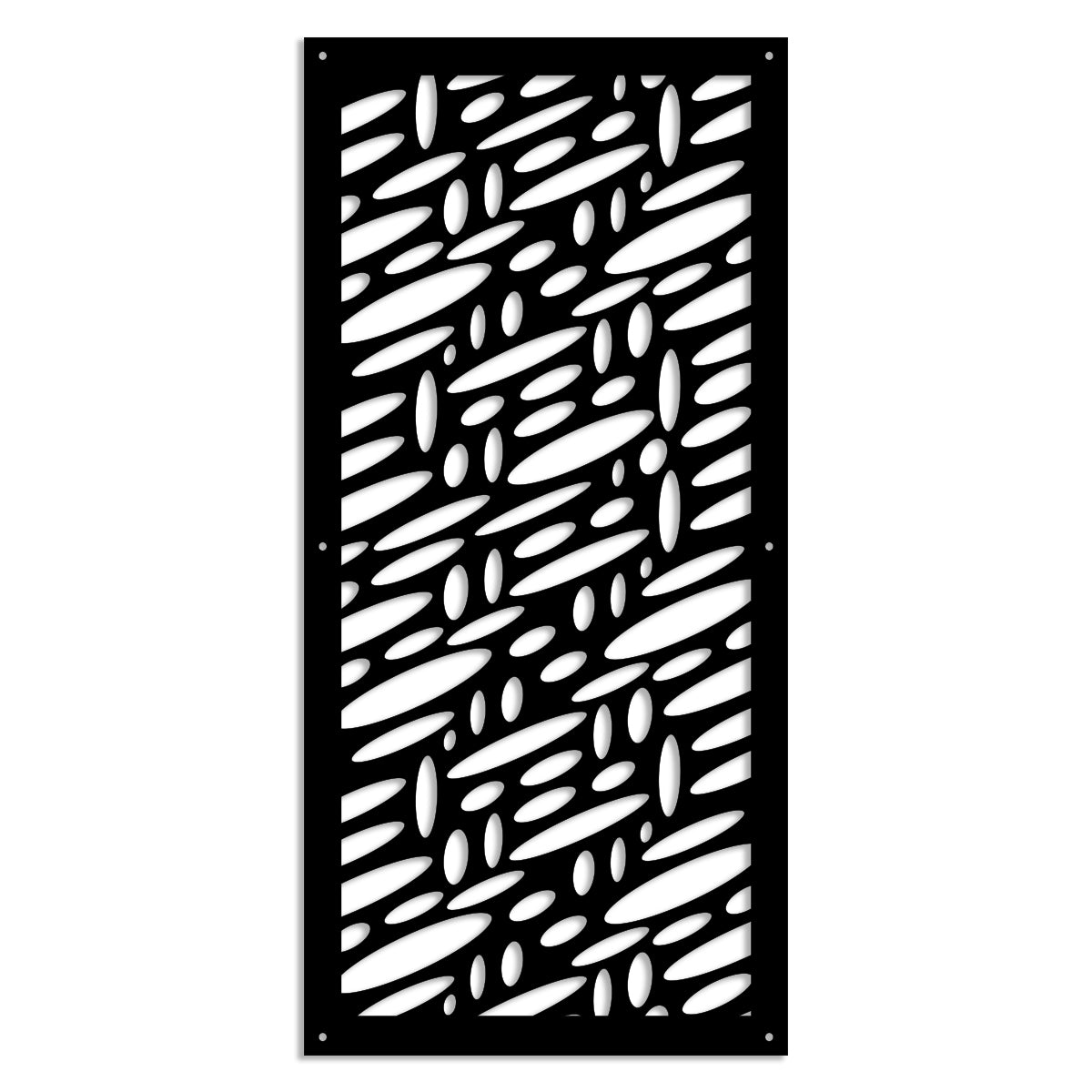 UFOS - Pannello in PVC traforato - Parasole Misura: 98x198 cm, Colore: nero