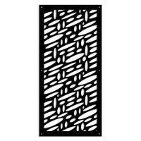 UFOS - Pannello in PVC traforato - Parasole Misura: 98x198 cm, Colore: nero