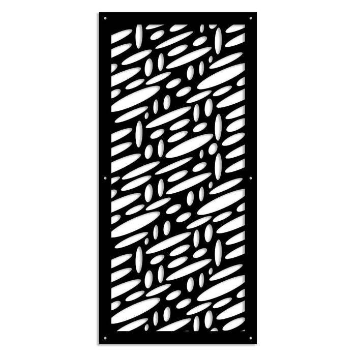 UFOS - Pannello in PVC traforato - Parasole Misura: 47x94 cm, Colore: nero